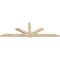 Ekena Millwork Kennewick Rough Sawn Timber Gable Bracket, Douglas Fir, 84"W x 28"H x 2"D x 4"F, 8/12 Pitch GBW084X28X0204KEN00RDF - alternate 5